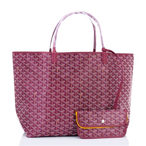 goyard st louis burgundy|inside goyard tote.